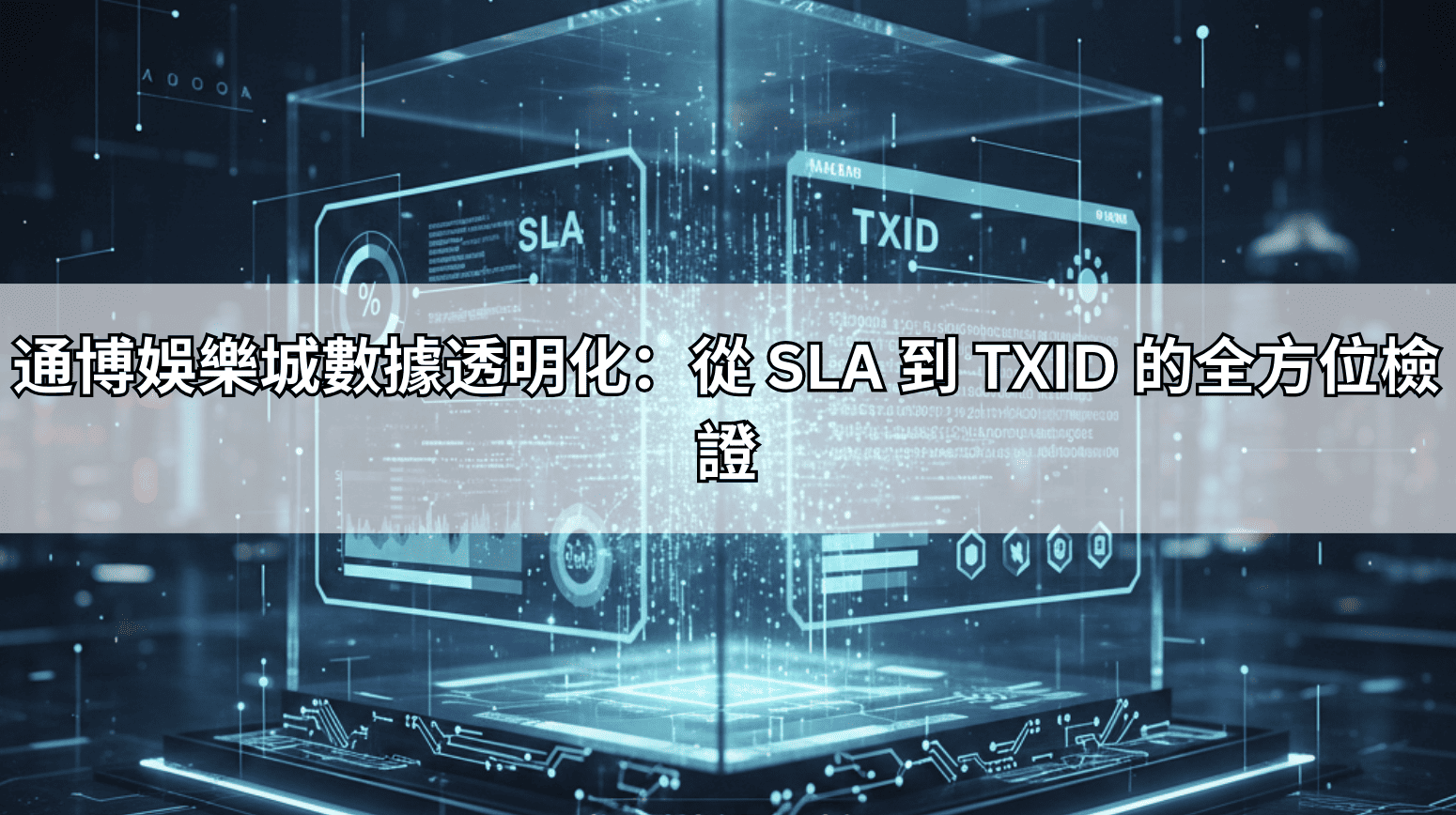通博娛樂城數據透明化:從 SLA 到 TXID 的全方位檢證